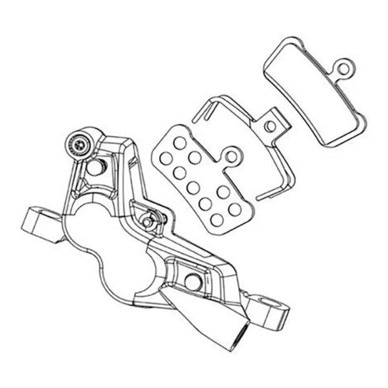 Sram G2 Ultimate A2 Caliper Assembly Standard Disc Brake Caliper One Size Gloss Black