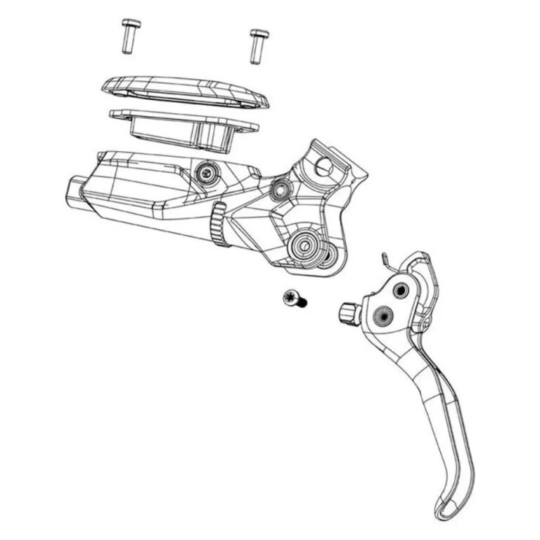 Sram G2 Ultimate A2 Carbon Disc Brake Lever Assembly One Size Polar Grey