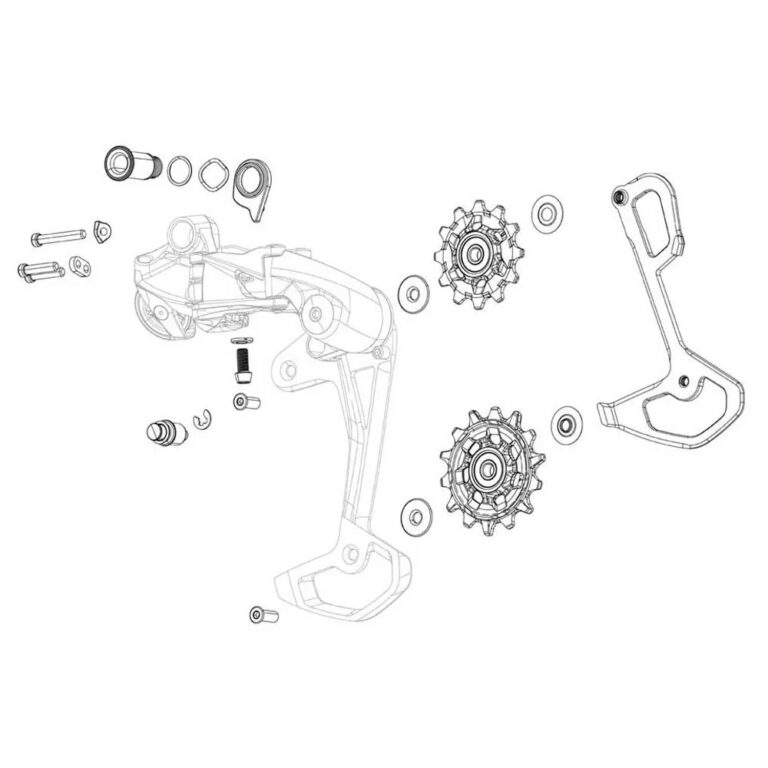 Sram GX DH Derailleur Pulley Rear Kit 7s Black