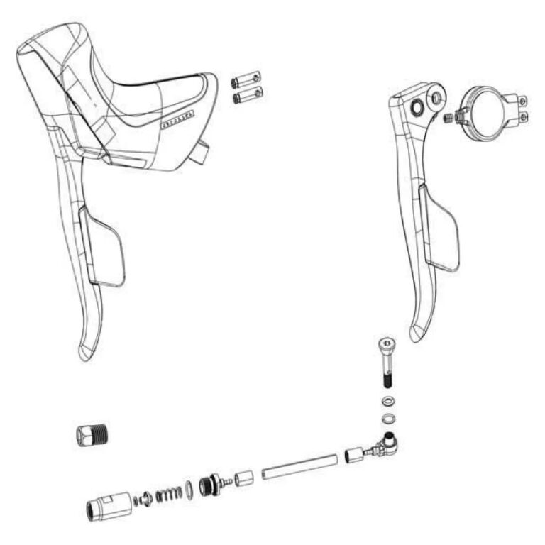 Sram Red E1 AXS Disc Right Brake Lever Kit One Size Black / Grey