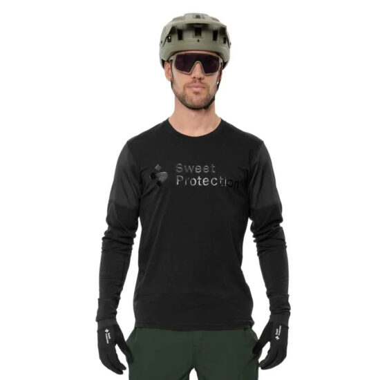 Sweet protection Sweet Protection Hunter Merino Hybrid Long Sleeve Enduro Jersey S Black - XL Black