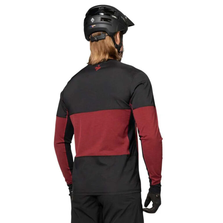 Sweet protection Sweet Protection Hunter Merino Hybrid Long Sleeve Enduro Jersey S Dark Red - XL Dark Red - Image 2