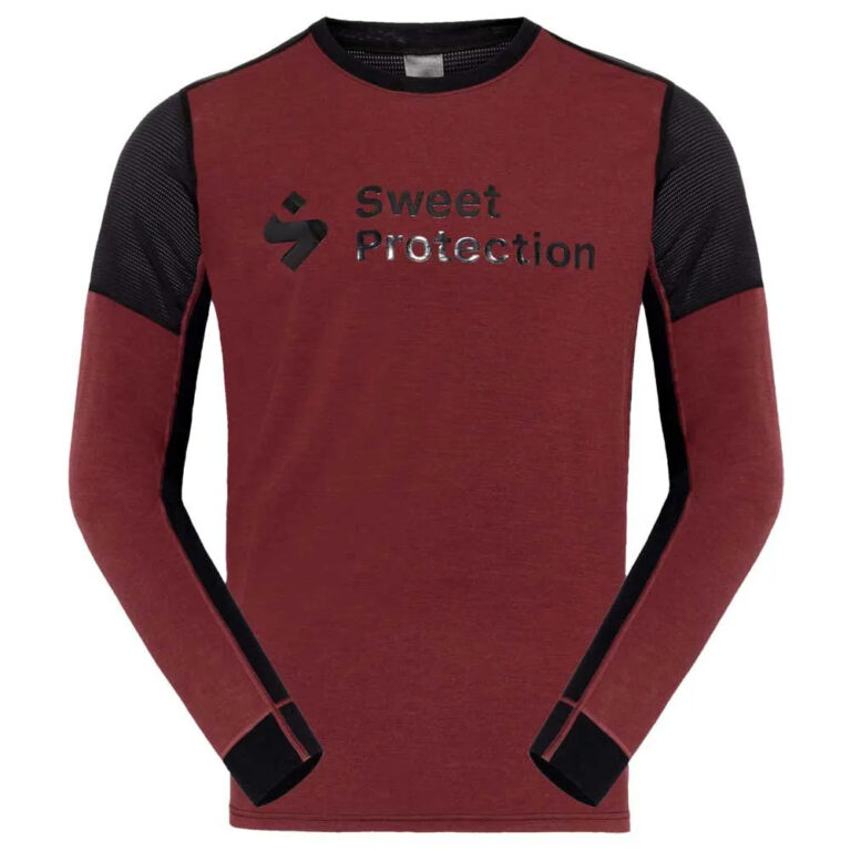 Sweet protection Sweet Protection Hunter Merino Hybrid Long Sleeve Enduro Jersey S Dark Red - XL Dark Red - Image 3