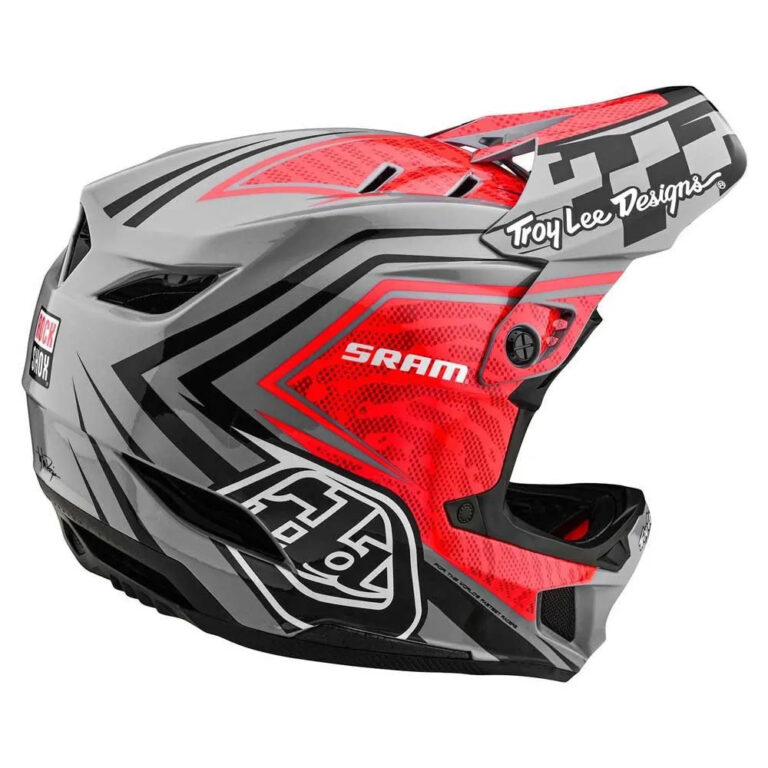 Troy lee designs Troy Lee Designs D4 Composite Downhill Helmet S Sram Red / Black - XL Sram Red / Black - Image 4