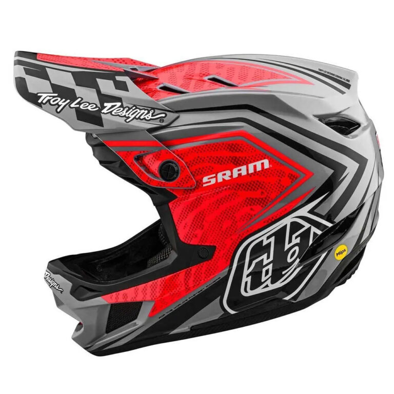 Troy lee designs Troy Lee Designs D4 Composite Downhill Helmet S Sram Red / Black - XL Sram Red / Black - Image 5