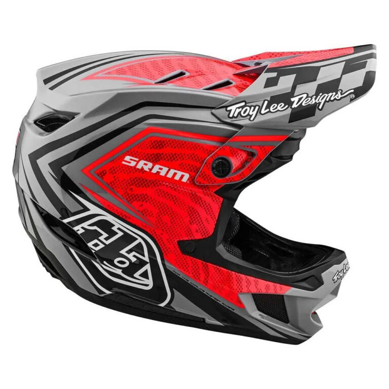 Troy lee designs Troy Lee Designs D4 Composite Downhill Helmet S Sram Red / Black - XL Sram Red / Black - Image 6