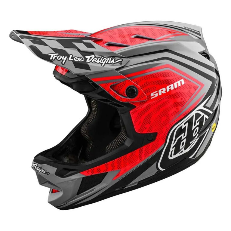 Troy lee designs Troy Lee Designs D4 Composite Downhill Helmet S Sram Red / Black - XL Sram Red / Black - Image 7