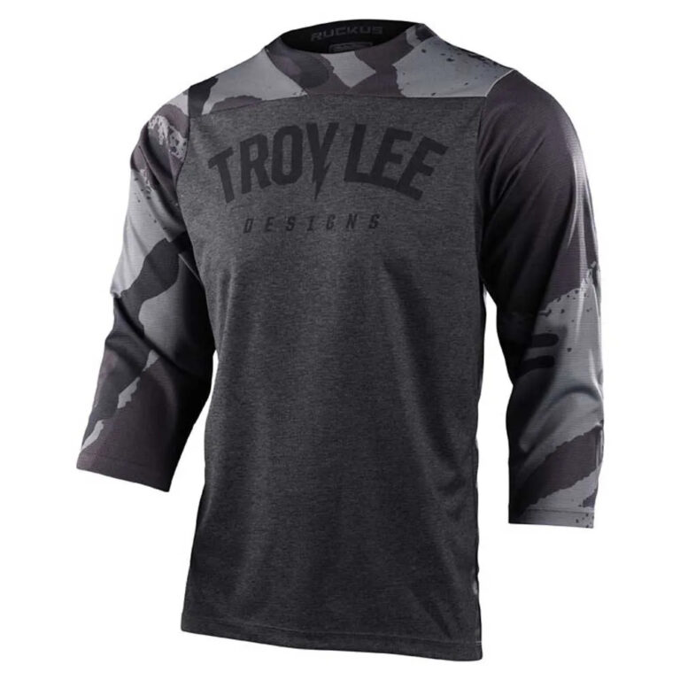 Troy lee designs Troy Lee Designs Ruckus 3/4 Sleeve Enduro Jersey S Camber Camo Black Heather - M Camber Camo Black Heather