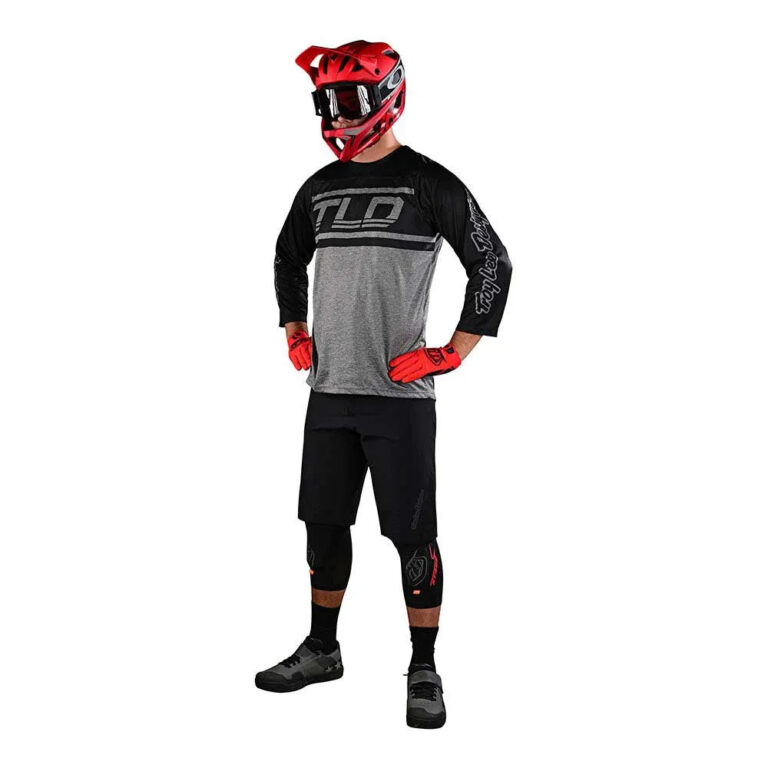 Troy lee designs Troy Lee Designs Ruckus Long Sleeve Jersey S Bars Black / Off White - M Bars Black / Off White - Image 5