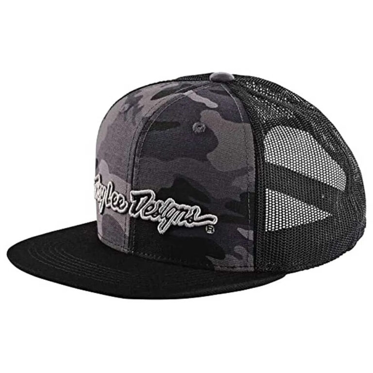 Troy lee designs Troy Lee Designs Signature Trucker Cap One Size Camo Black / Silver