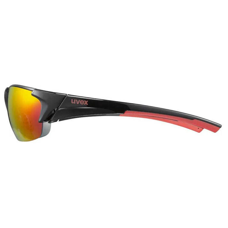 Uvex Blaze III 2.0 Mirrored Sunglasses Mirror Red/CAT3 Black / Red - Image 4