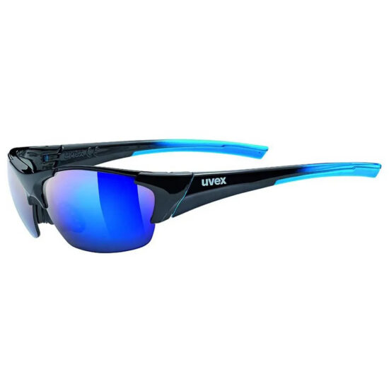 Uvex Blaze III 2.0 Mirrored Sunglasses Mirror Blue/CAT3 Black / Blue