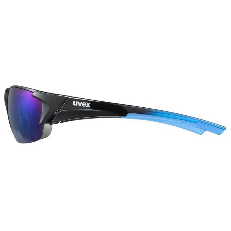 Uvex Blaze III 2.0 Mirrored Sunglasses Mirror Blue/CAT3 Black / Blue - Image 4