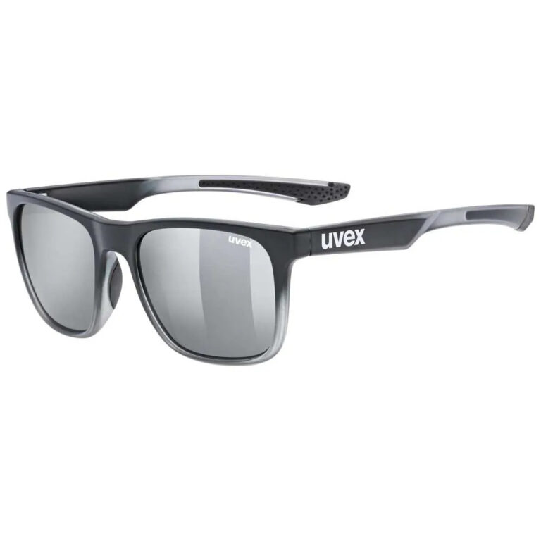 Uvex LGL 42 Mirrored Sunglasses Mirror Silver/CAT3 Black Transparent