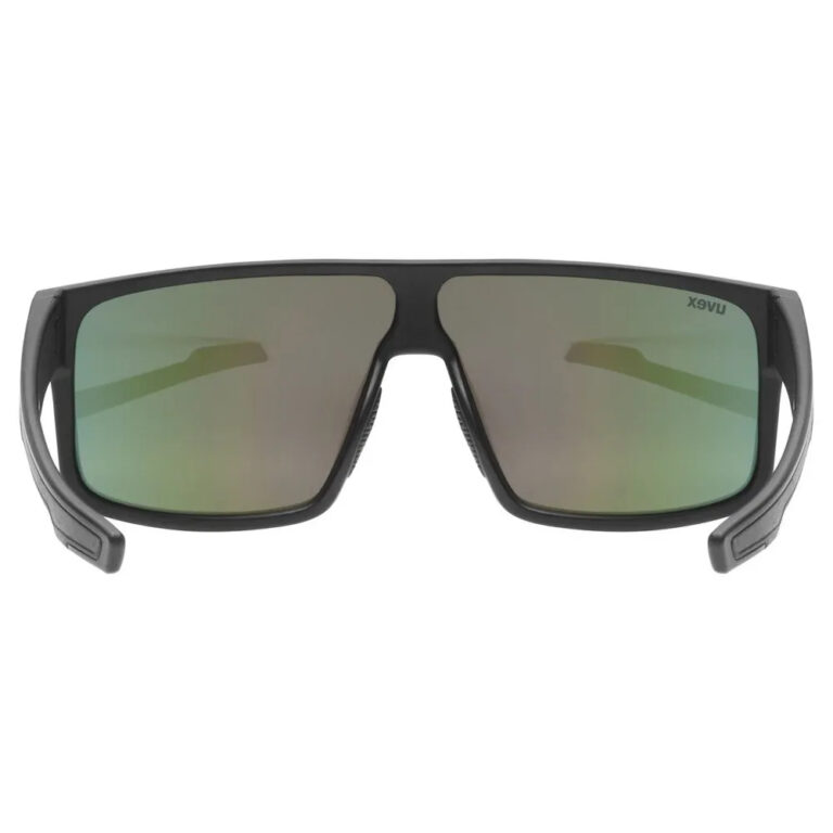 Uvex LGL 51 Sunglasses Mirror Green/CAT3 Black Matt - Mirror Silver/CAT3 Black Matt - Image 3