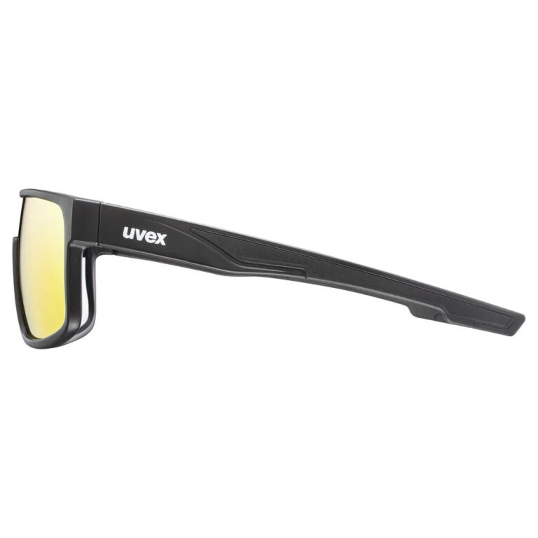 Uvex LGL 51 Sunglasses Mirror Green/CAT3 Black Matt - Mirror Silver/CAT3 Black Matt - Image 4