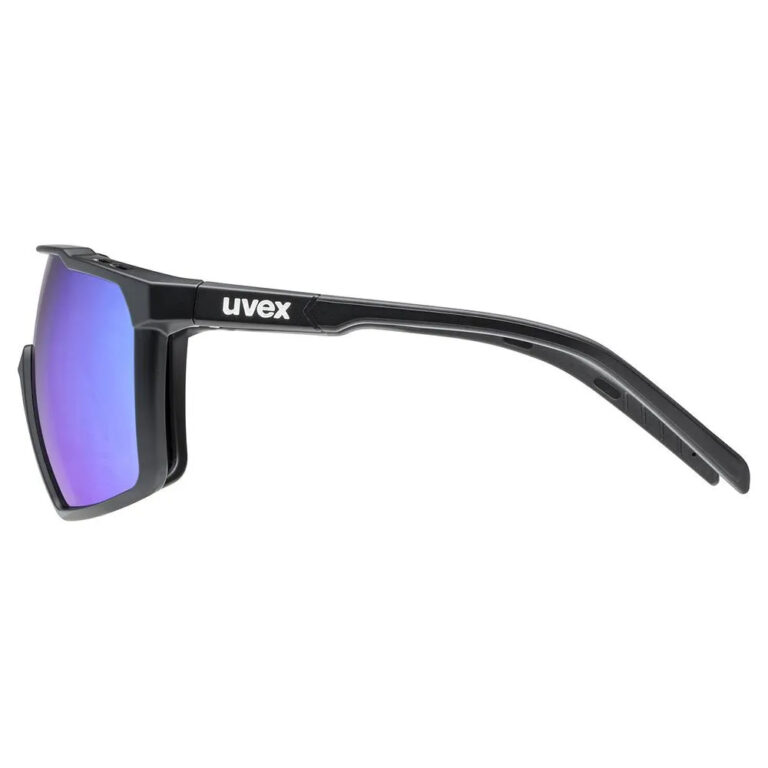 Uvex MTN Perform S Sunglasses Supervision Mirror Blue/CAT2 Black Matt - Image 4