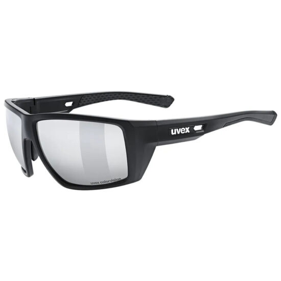 Uvex MTN Venture CV Sunglasses Colorvision Mirror Silver/CAT4 Black Matt