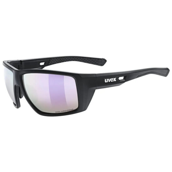 Uvex MTN Venture CV Sunglasses Colorvision Mirror Pink/CAT3 Black Matt