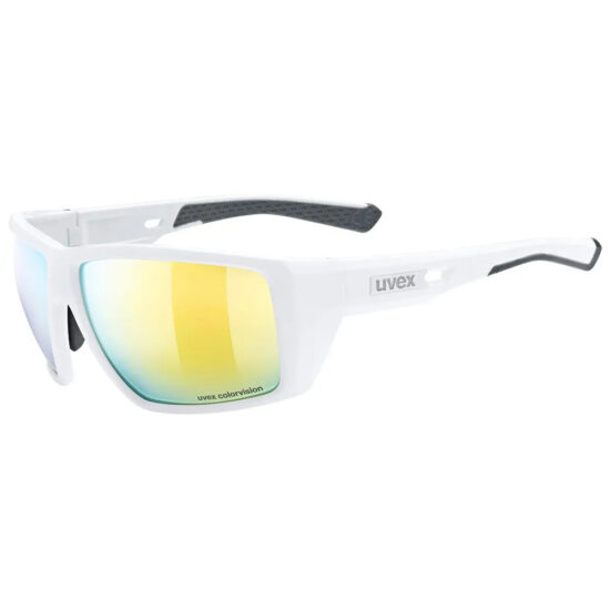 Uvex MTN Venture CV Sunglasses Colorvision Mirror Yellow/CAT3 White Matt