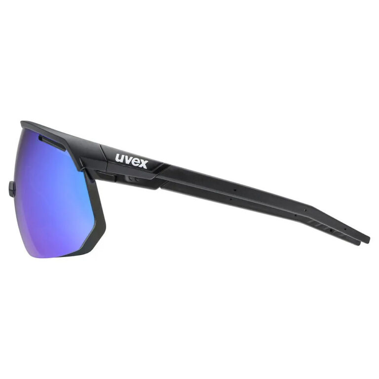 Uvex Pace One Sunglasses Supravision Mirror Blue/CAT3 Black Matt - Image 4