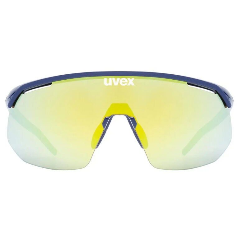 Uvex Pace One Sunglasses Supravision Mirror Yellow/CAT3 Blue - Image 2