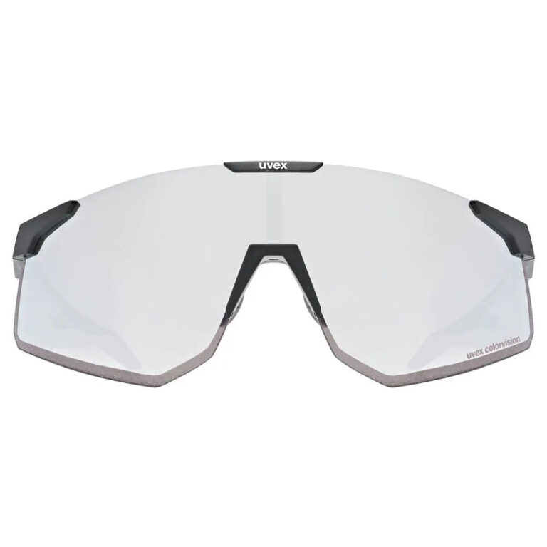 Uvex Pace Perform CV Sunglasses Colorvision Mirror Silver/CAT3 Black Matt / Black Matt - Image 2