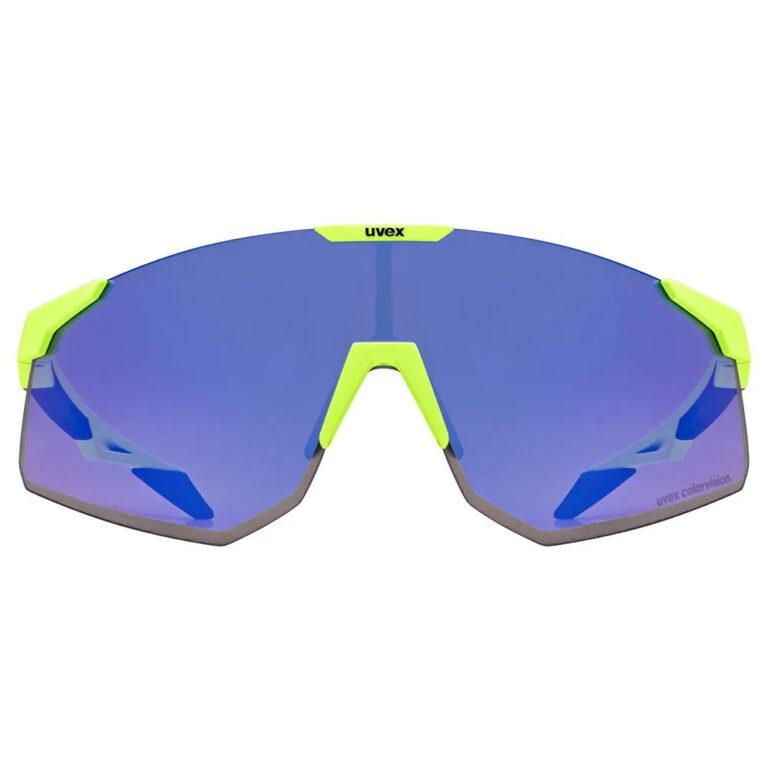 Uvex Pace Perform CV Sunglasses Colorvision Mirror Blue/CAT2 Yellow Matt - Image 2