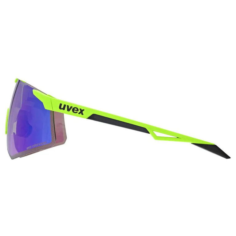 Uvex Pace Perform CV Sunglasses Colorvision Mirror Blue/CAT2 Yellow Matt - Image 4