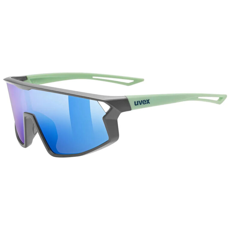 Uvex Skyryse Sunglasses Mirror Blue/CAT3 Grey Green Matt