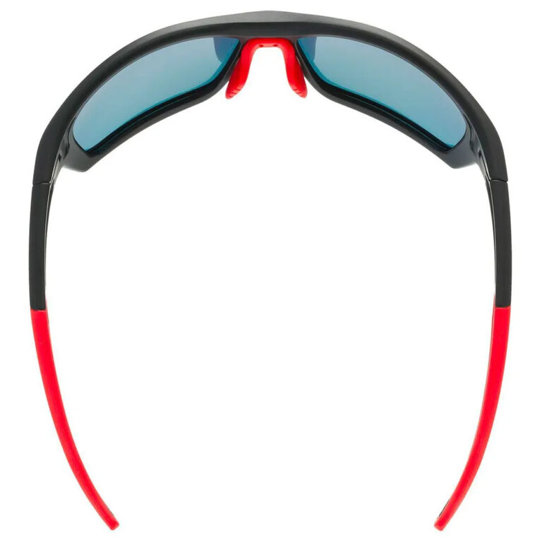 Uvex Sportstyle 232 Polarvision Mirrored Polarized Sunglasses Mirror Red/CAT3 Black Matte / Red - Image 5