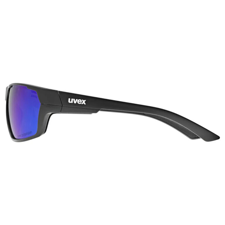 Uvex Sportstyle 233 Polarized Sunglasses Polavision Mirror Green/CAT3 Black Matt - Image 3