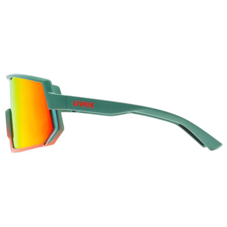 Uvex Sportstyle 235 Mirrored Sunglasses Mirror Red/CAT2 Moss Grapefruit Matte - Image 3