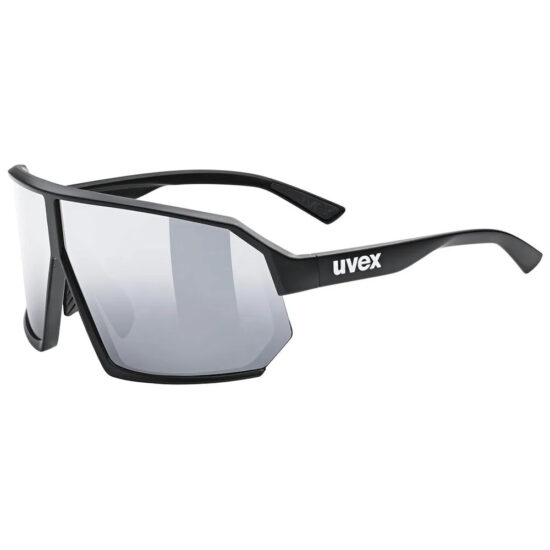 Uvex Sportstyle 237 Sunglasses Supervision Mirror Silver/CAT3 Black Matt