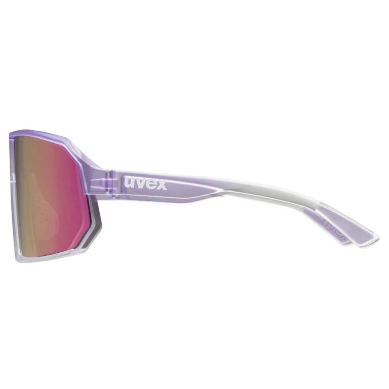 Uvex Sportstyle 237 Sunglasses Supervision Mirror Purple/CAT3 Purple Fade - Image 4