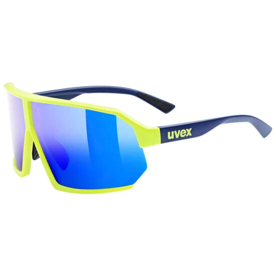 Uvex Sportstyle 237 Sunglasses Supervision Mirror Blue/CAT2 Yellow Blue