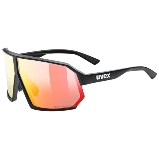 Uvex Sportstyle 237 Sunglasses Colorvision Mirror Blue/CAT2 Black Matt - Colorvision Mirror Red/CAT2 Black Matt