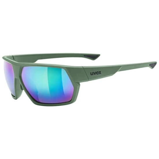 Uvex Sportstyle 238 Sunglasses Mirror Green/CAT3 Moss Matt