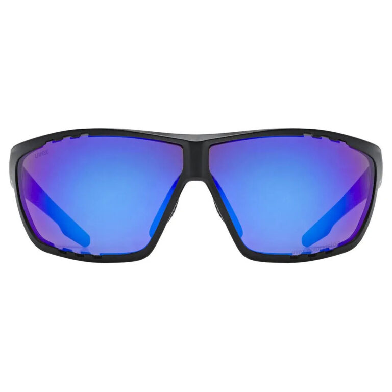 Uvex Sportstyle 706 CV Sunglasses Colorvision Mirror Blue/CAT3 Black Matt - Image 2