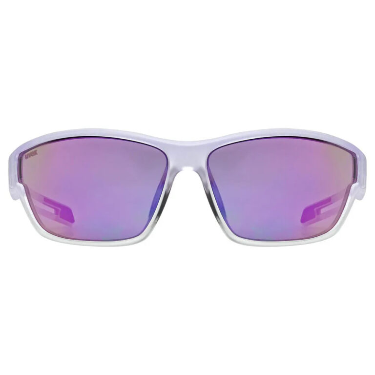 Uvex Sportstyle 806 Sunglasses Mirror Purple/CAT3 Purple Fade - Image 2