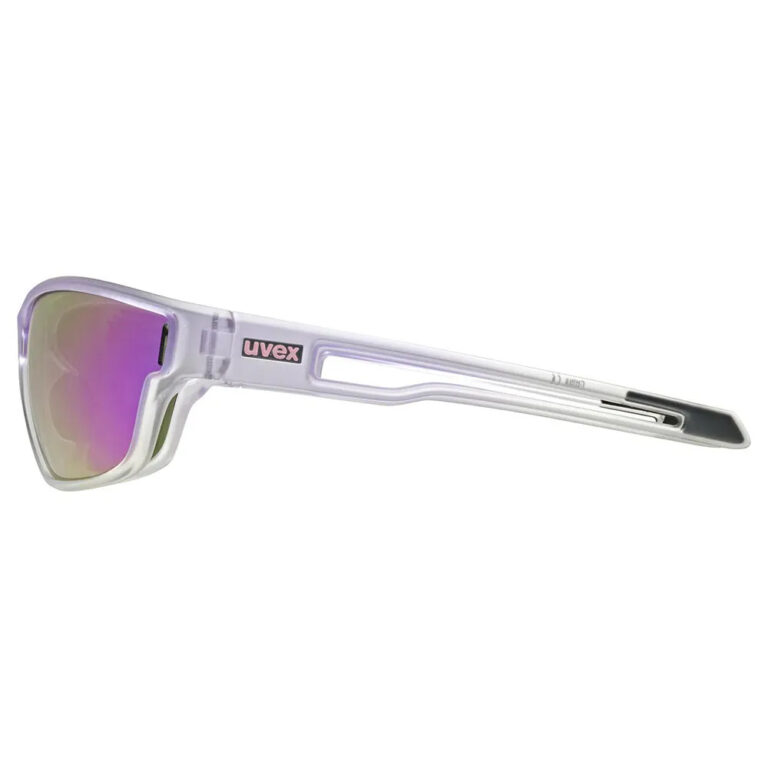 Uvex Sportstyle 806 Sunglasses Mirror Purple/CAT3 Purple Fade - Image 4