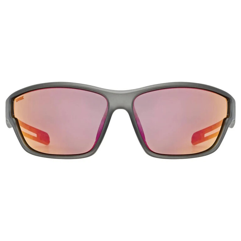 Uvex Sportstyle 806 Sunglasses Mirror Red/CAT3 Smoke Matt - Image 2