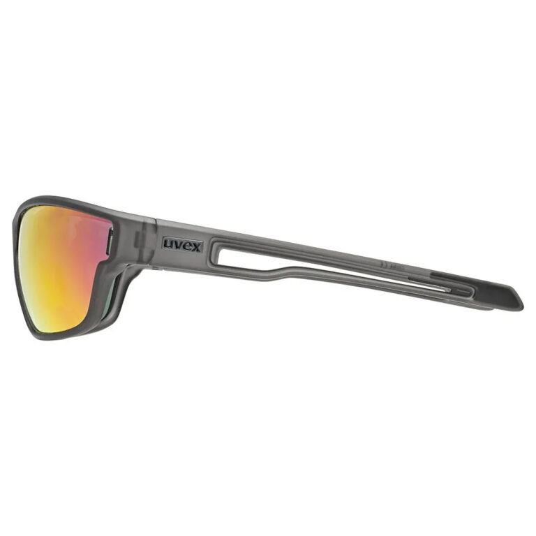 Uvex Sportstyle 806 Sunglasses Mirror Red/CAT3 Smoke Matt - Image 4