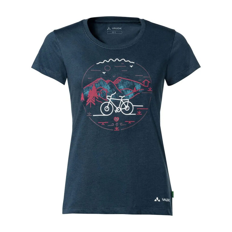 VAUDE Cyclist V Short Sleeve T-shirt 34 Dark Sea - 46 Dark Sea - Image 3