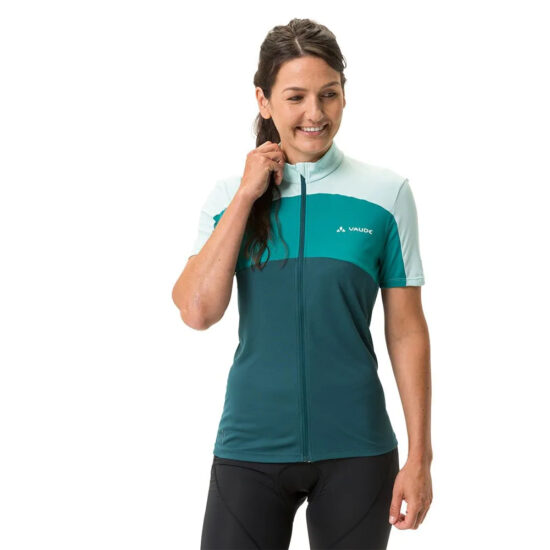 VAUDE Matera FZ Tricot Short Sleeve Jersey 36 Mallard Green - 44 Mallard Green