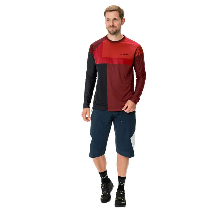 VAUDE Moab VI Long Sleeve T-shirt S Glowing Red - M Glowing Red - Image 6