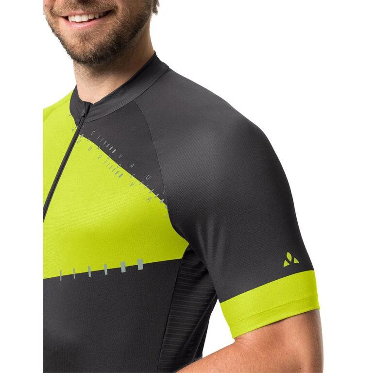 VAUDE Posta FZ Tricot Short Sleeve Jersey XL Bright Green - 2XL Bright Green - Image 5