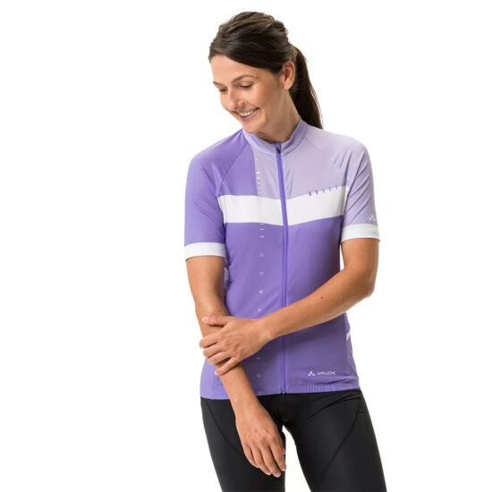 VAUDE Posta FZ Tricot Short Sleeve Jersey 36 Limonium - 44 Limonium