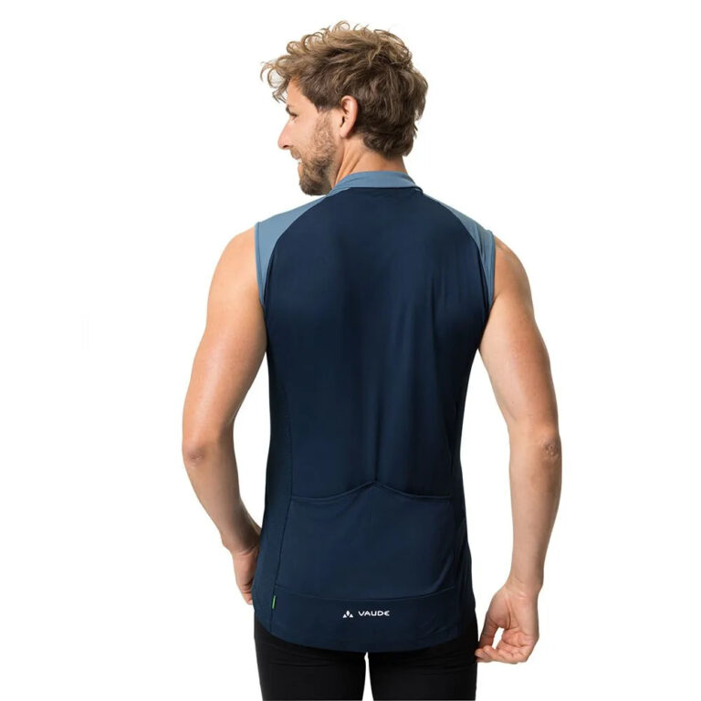 VAUDE Posta FZ Tricot Sleeveless Jersey S Blue Gray - Image 2