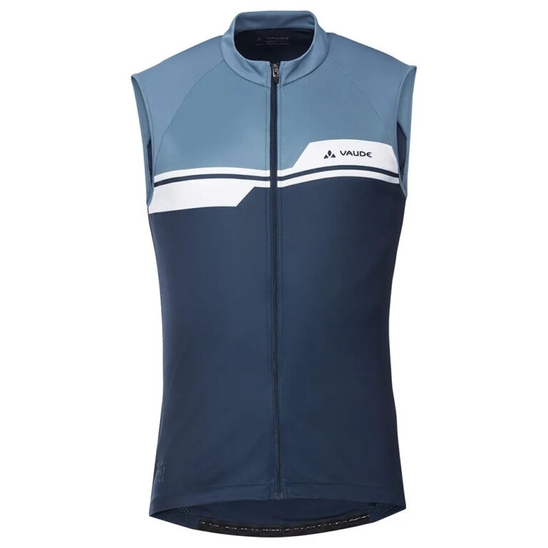 VAUDE Posta FZ Tricot Sleeveless Jersey S Blue Gray - Image 3